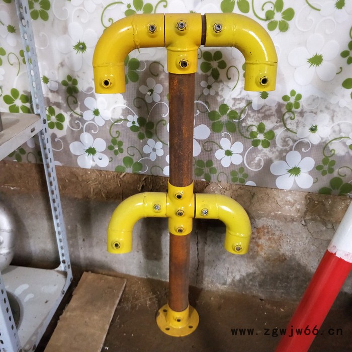 **合新建筑管件临边防护 基坑护栏 安全防护用品 工具化立杆扶手弯头连接件图7