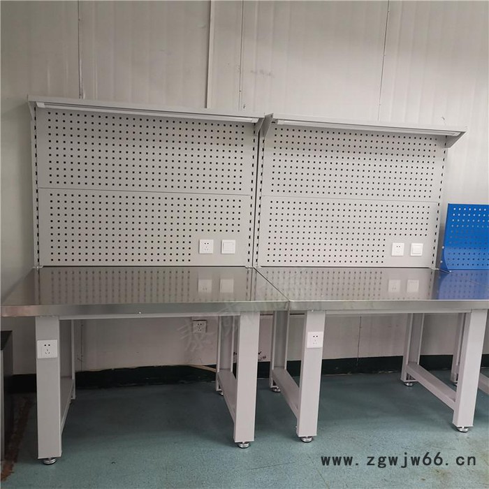 车间工作台  不锈钢工作台 不锈钢台面操作台 适用于工厂钳工实训图3