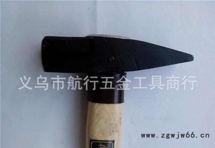 木柄钳工锤,木柄锻打钳工锤,锻打钳工锤,安全锤子,黑漆铁锤,0.5KG3图2