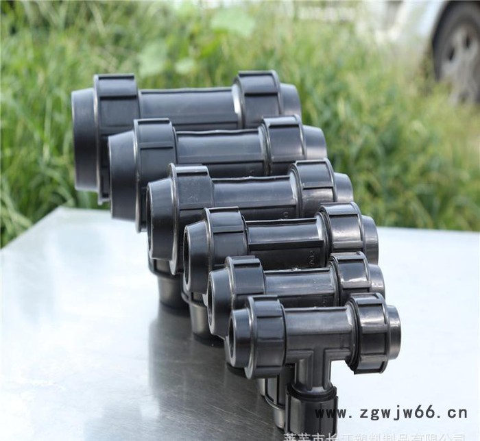 专业PE快接三通 标准高质量PE管件 快接三通管件$图3