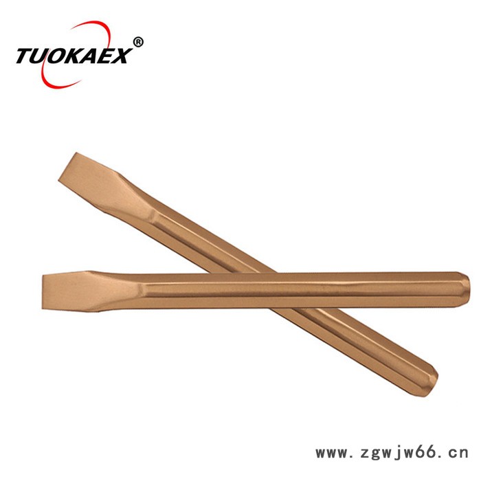 拓开100-500mm 防爆六角扁铲，防爆扁凿防爆扁铲铝青铜圆形扁铲铍青铜钳工扁铲图5