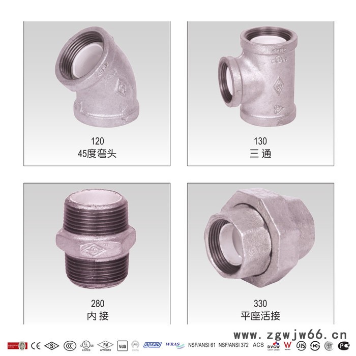 迈克衬塑管件 钢塑管件B型衬塑管件 给水衬塑管件 供应 DN32*15变径图2