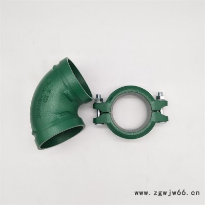 消防管件 沟槽弯头 龙塑管件厂家