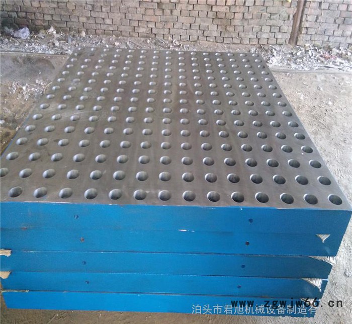 异型铸铁平台检验划线T型槽平板钳工工作台定做图2