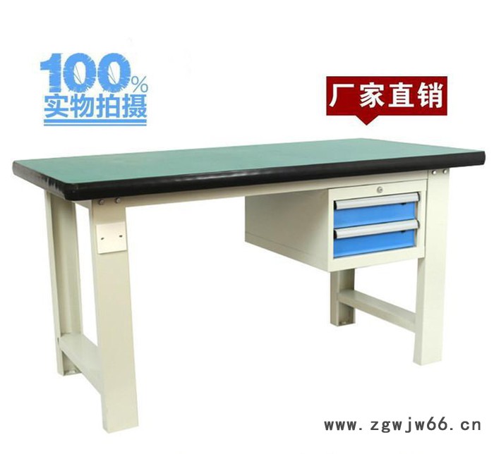 2抽屉吊柜工作台，钳工工作台，防静电，重型，实验操作台图2