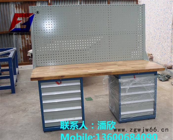 车间工作台 带附件钳工工作台 卓凡定制非标工作台图3