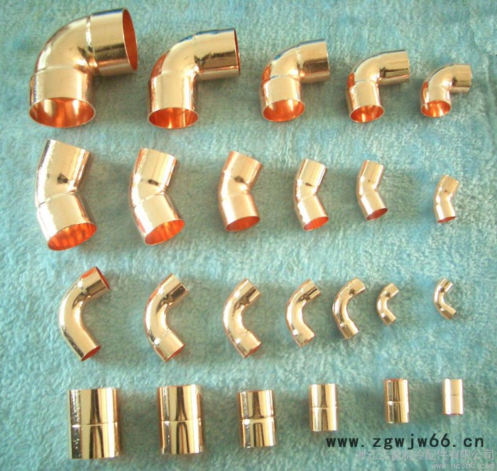 供应无多种紫铜管件，制冷铜管件，弯头，三通