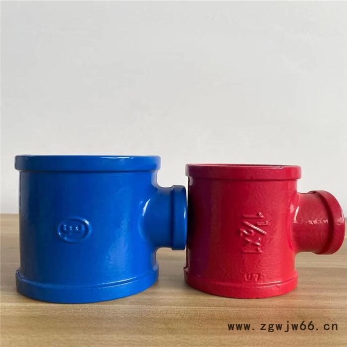 龙塑专业生产加工涂塑丝接  丝扣  水暖 玛钢管件 涂塑丝接管件图2