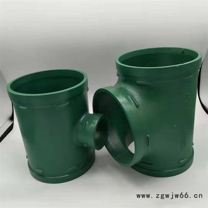 龙塑管件 沟槽管件 喷塑三通厂家价格图5