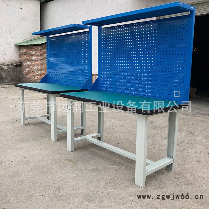 远钢2019新款钳工维修工作台 带挂板检测台 技校学生实验台 东莞厂家批发定制重型流水线工作台图3