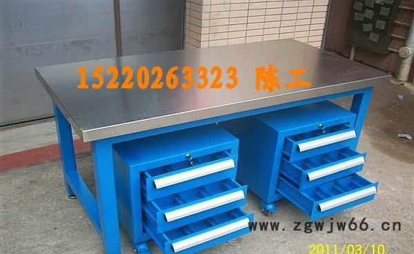 定制不锈钢无尘车间中型钳工工作台，铝合金移动工作台图3