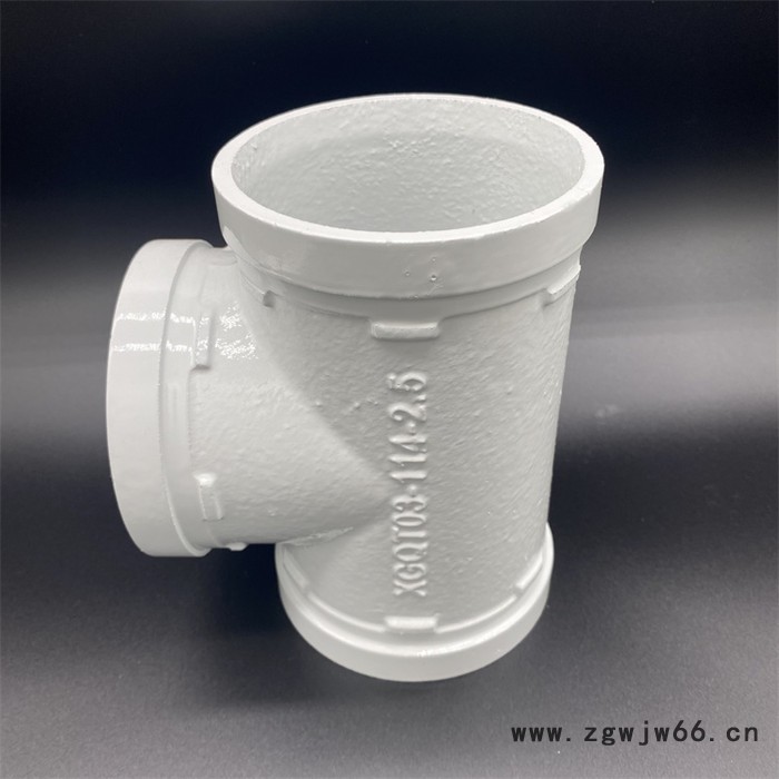 龙塑管件 沟槽管件 喷涂三通欢迎选购图5