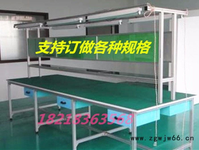 深圳工作台防静电流水线操作台打包台电子装配组装台钳工桌检验台批发 防静电工作台批发图3