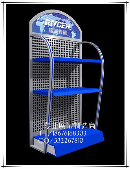 低价供应焊机展示架、电机货架、油锯展示台、割草机挂钩展示架、发电机展台、气动工具展示柜、层板货架 专用展示架