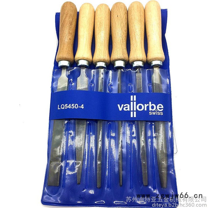 瑞士Vallorbe鱼牌 VLQ5450-4 6件 4寸 铬钢工程师锉刀套件钳工锉 高品质高效率 手工打磨锉套装图2