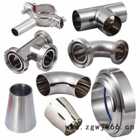 广涛 各类管件卫生级流体 卫生级304弯头  不锈钢弯头 快装活接头 三通弯头 四通弯头 弯头 管件图1