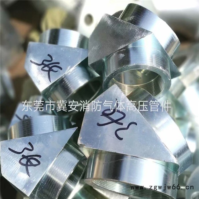 消防气体灭火高压管件 七氟丙烷管件 热镀锌无缝钢管 气体灭火高压三通图4