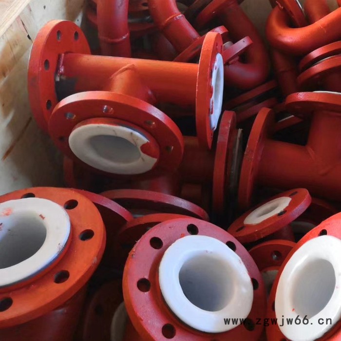 瑞鑫恒通 ** 衬塑管件 钢管 衬胶防腐管件 衬胶防腐管件 20#+PTFE DN450 SCH40图2