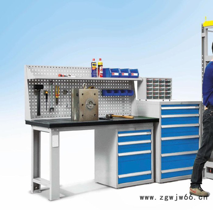 工厂**制造不锈钢工作台 重型工作桌 钳工台 型号：WAD-图2