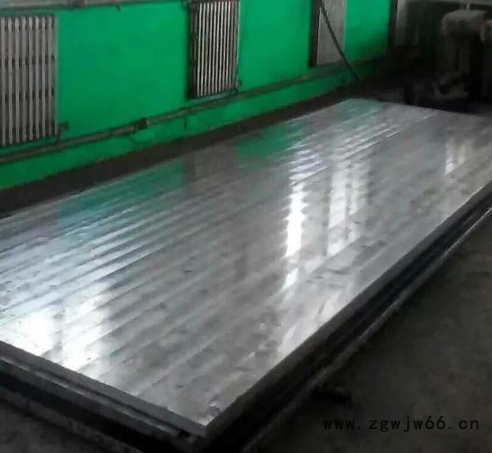 直销钳工检验装配划线校准用铸铁平台2000*1500精密测量型平板开槽焊接平台图2
