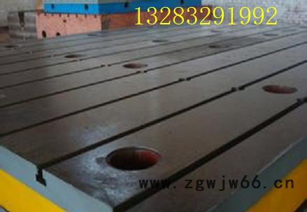 定做铸铁钳工检验平板工作台T型槽焊接划线异形平台图3