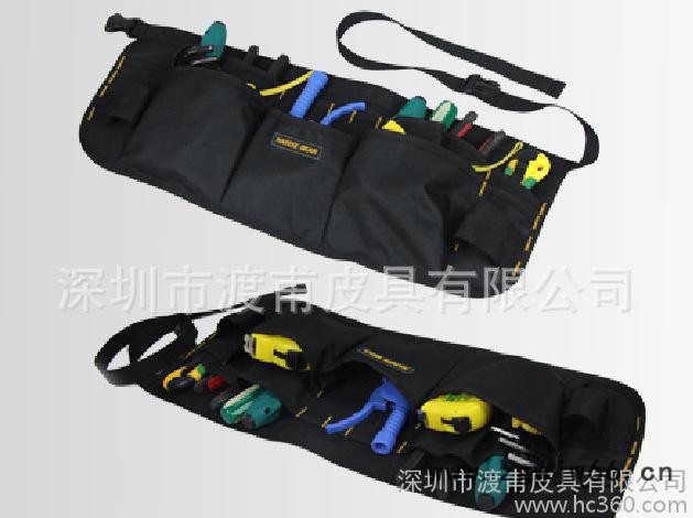 深圳龙岗加工定做防水尼龙牛津布电工钳工修理组合工具腰包图3