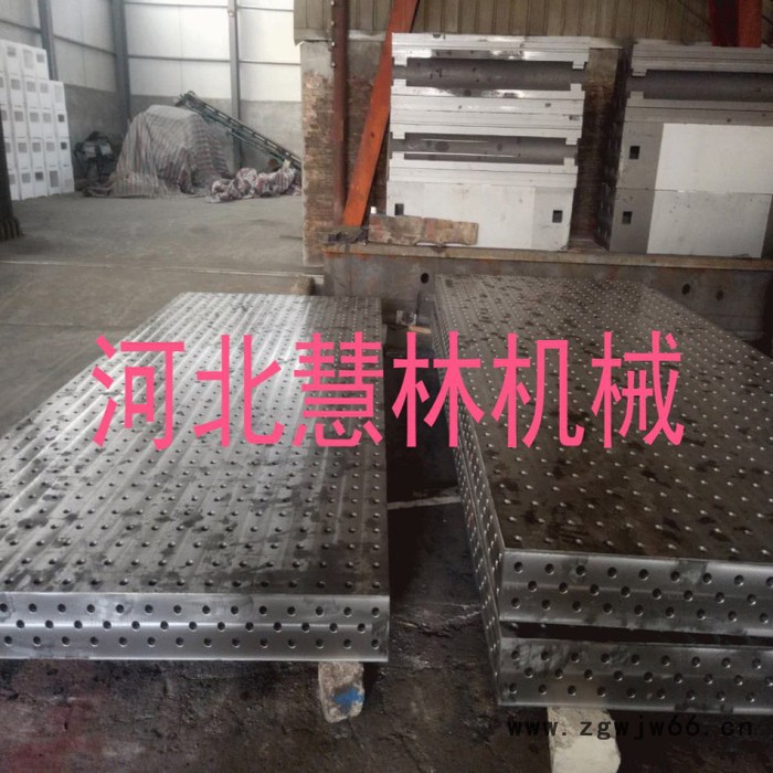 检验划线模具平台铸铁平板钳工划线平台T型槽焊接装配三维铸件图4