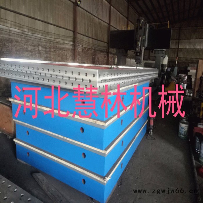 检验划线模具平台铸铁平板钳工划线平台T型槽焊接装配三维铸件图3