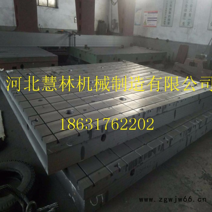 检验划线模具平台铸铁平板钳工划线平台T型槽焊接装配三维铸件图2