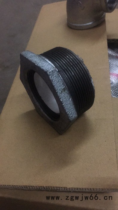 国标热镀锌内衬塑玛钢管件，量大优惠，厂价直销迈克衬塑管件DN65*50衬塑丝接补芯