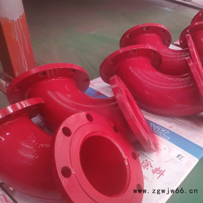 涂塑镀锌管件  消防涂塑钢管 沟槽管件 环氧煤沥青防腐管件 乾东管道图2