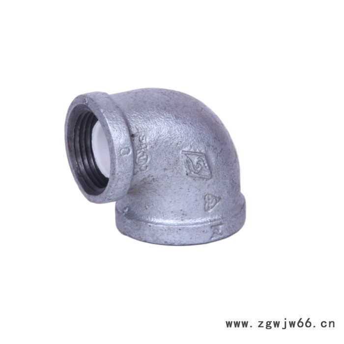 国标热镀锌内衬塑玛钢管件，量大优惠，厂价直销迈克衬塑管件DN25衬塑丝接弯头图5