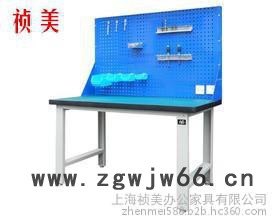 单挂板重型工作台操作台虎钳装配台桌车间维修平台桌防静电工作台钳工桌图2