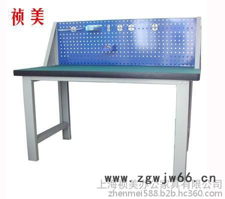 单挂板重型工作台操作台虎钳装配台桌车间维修平台桌防静电工作台钳工桌图3