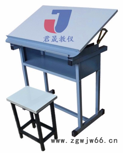 JS-Z7型全钢制实用型绘图桌 学生绘图桌 学生钳工台 学生制图桌 教学钢制绘图桌 钢制制图桌图5