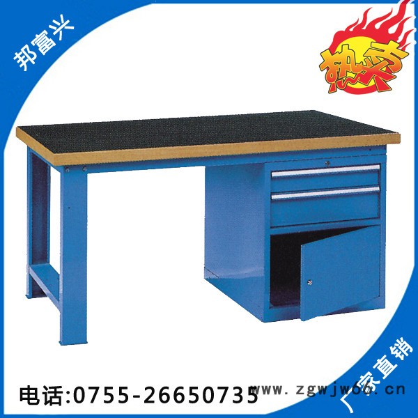 带挂板带柜门的钳工使用工作台设计**】高品质图3