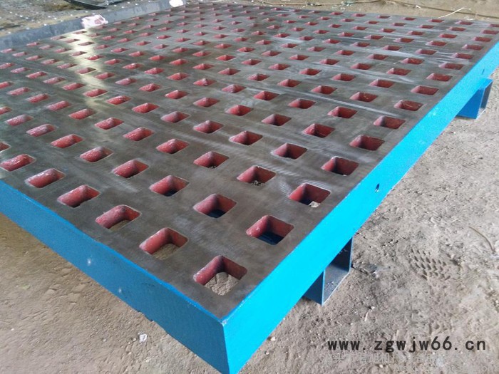 现货 钳工铸铁检测平板平台 1000*2000重型1级机修工作装配平台 铸铁平台图3