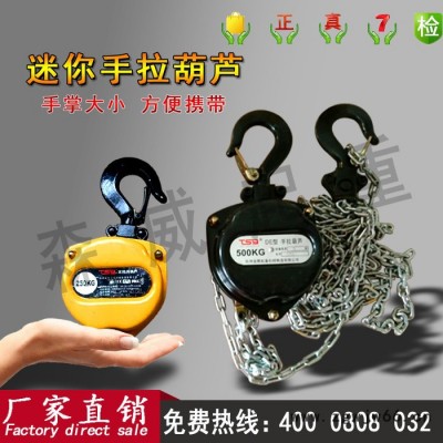 迷你手拉葫芦 微型起重工具微型小葫芦0.5吨2.5米