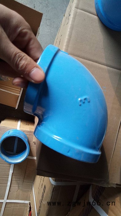 供应迈克涂塑管件 DN80丝接涂塑弯头 蓝色内外涂环氧树脂 **