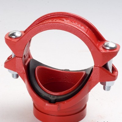 迈克消防沟槽管件 219沟槽机械四通FM UL认证