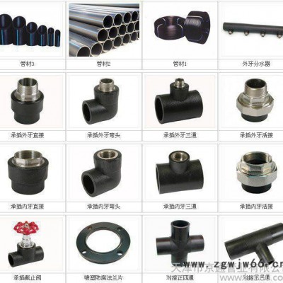 承插式HDPE给水管件，DN50口径等径直通