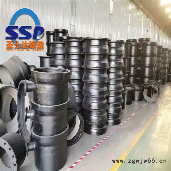 圣士达铸造 承插管件 PN10球墨铸铁管件订做 承插单支承三通图4