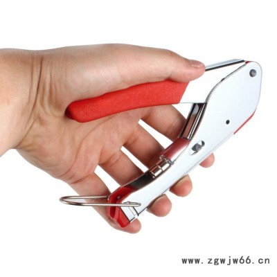 RG59 RG6 F同轴电线挤压钳压线钳套装剥线钳套装网线钳套装组合工具带10个全铜RG6头子