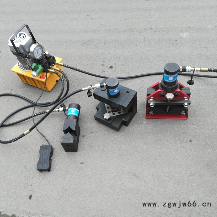 包邮 角钢加工机 角铁加工三合一功能 角铁冲孔切断切角液压工具图3