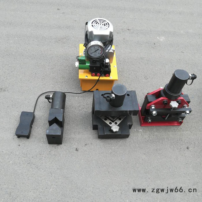 包邮 角钢加工机 角铁加工三合一功能 角铁冲孔切断切角液压工具图6