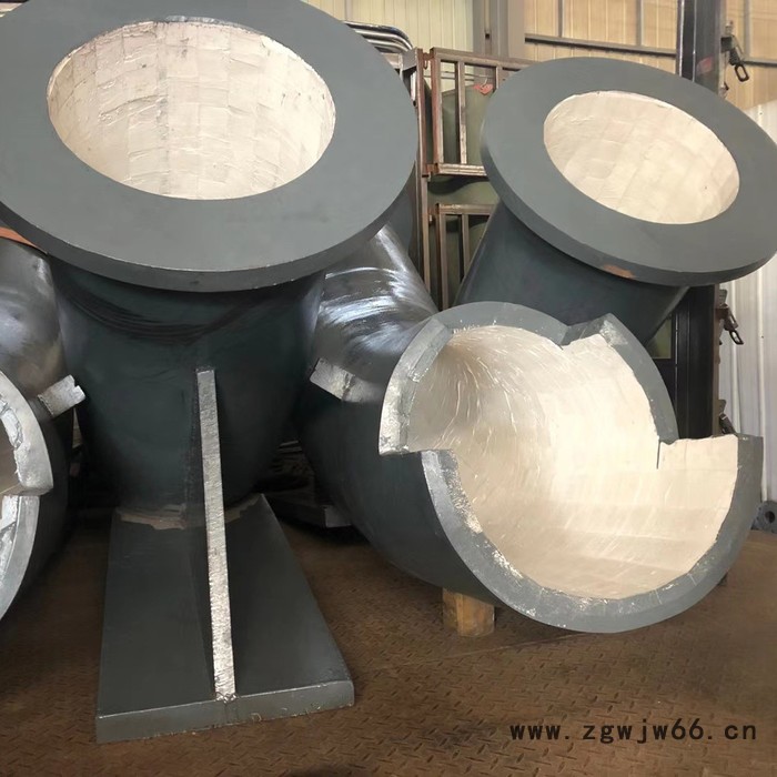 耐磨弯头 双金属耐磨件 高络合金定制 陶瓷内衬耐磨管件 大口径耐磨管件定制图3