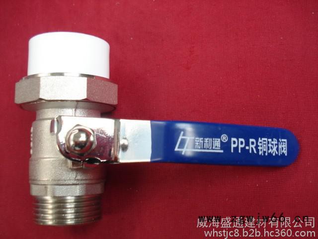 新利通ppr管件 外丝单活接铜球阀 铜球铜杆图6