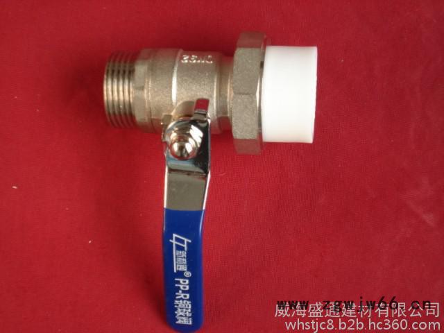 新利通ppr管件 外丝单活接铜球阀 铜球铜杆图8