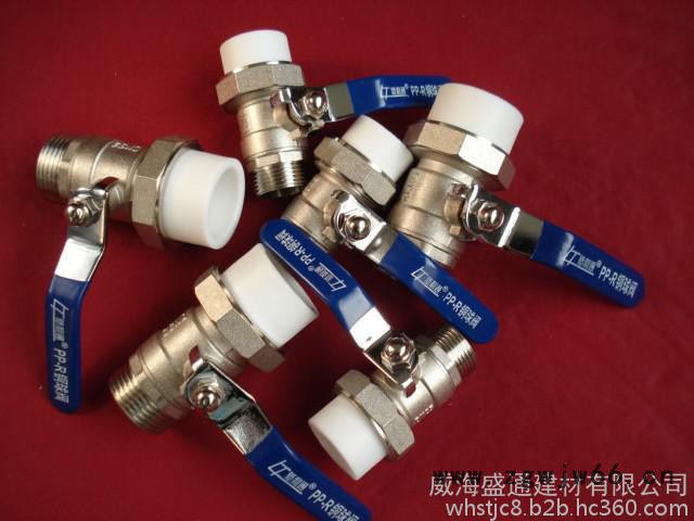 新利通ppr管件 外丝单活接铜球阀 铜球铜杆图3