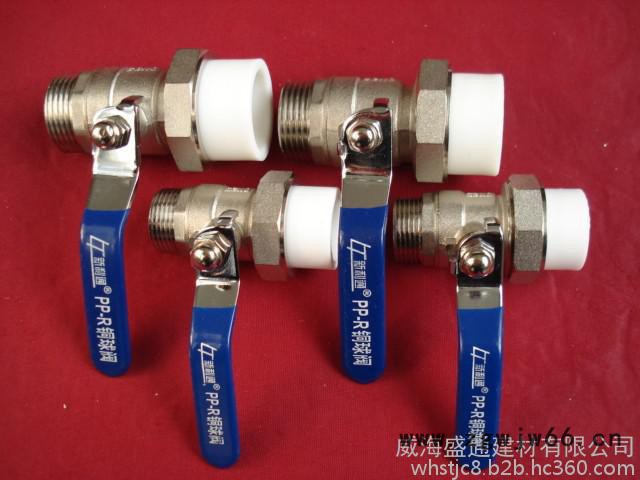 新利通ppr管件 外丝单活接铜球阀 铜球铜杆图4